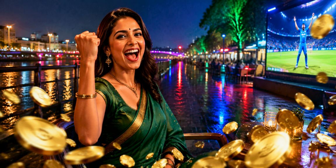 Indian woman registering account online with mobile device